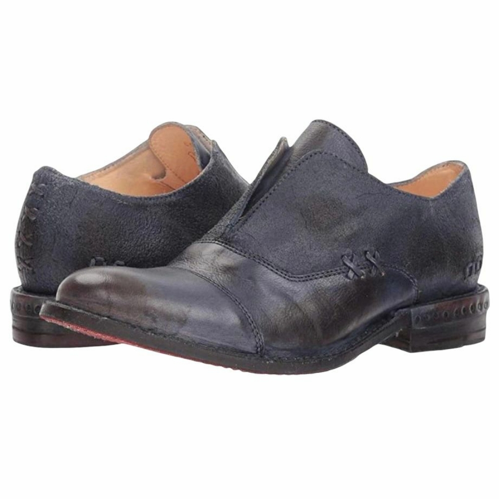 Bed Stu Rose Oxford Loafers Brown